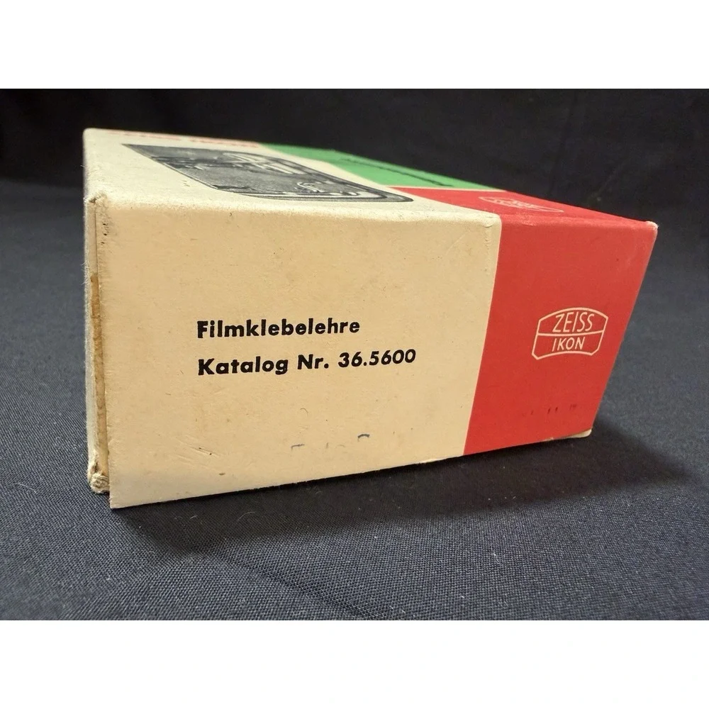 Vintage Zeiss Ikon Filmklebelehre Film Splicer Original Box 8mm 16mm Germany